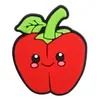 Accesorios para el Cabello de Niña de Fruta Roja de Dibujos Animados Transfronterizos Accesorios para Equipaje DIY Joyería Parche Suave de PVC de Fresa Linda