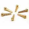 Clavija de cuerda de guitarra de cobre puro, cono de cuerda fija para guitarra folclórica, columna de cuerda de latón para guitarra de madera, extensión de sustain, accesorios para instrumentos musicales