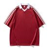 Camiseta de Manga Corta para Hombre 2025 Verano Nueva para Correr Cuello Redondo en V Top de Seda de Hielo Ropa de Fitness Bádminton Ropa Deportiva para Hombres