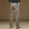 Pantalones casuales de alta gama para hombre nuevos de Hong Kong, para primavera y otoño, holgados, de pierna recta, de negocios, antiarrugas, tipo traje