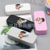 Estuches para Gafas al por Mayor, Cajas de Almacenamiento Portátiles de Cuero Modernas y Sencillas para Gafas de Miopía, Estuches de Cuero con Logo Personalizable