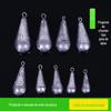 Gota de água Pingente de chumbo Tipo de gota de água com anel Sea Rod Pingente de coração Lançamento de vara Pingente de chumbo Luya Pesca Pingente de chumbo