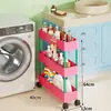 Estante de Armazenamento de Múltiplos Andares de Chão, Carrinho Móvel com Rodas, Estante de Armazenamento de Lanches para Dormitório, Estante de Armazenamento para Espaços Vazios na Cozinha