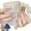 Usando unhas quebrando broca quebrada broca completa cola para unhas manual pedaços de unhas olho de gato remendo de unha removível usando cabelo de unha