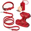 Collar de Perro de PVC Cuerda de Tracción para la Cintura Correa para el Pecho de Mascota Traje Transfronterizo Impermeable a Prueba de Suciedad Correa para Perro Envoltura Adhesiva Anti-mordeduras