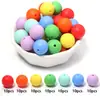 Cuentas Redondas de Silicona de Colores Caramelo, Accesorios para Cadena de Teléfono Móvil, Cuentas Sueltas Redondas Semiacabadas, Cuentas Redondas de Colores Caramelo, Cuentas Sueltas
