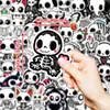 50 Pegatinas de Calaveras de Dibujos Animados, Varias Pegatinas de Calaveras de Animales Pequeños, Decoración Impermeable DIY para Cuaderno y Libro de Contabilidad