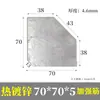 Peças Embutidas Galvanizadas, Placas de Aço Embutidas, Placas de Ferro Galvanizadas a Quente, Pilares de Quatro Furos para Fachada Cortina, Conectores de Estrutura de Aço, Soldagem de Tubos de Aço