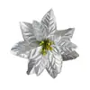 Buquê de Flores Artificiais de Natal com 7 Bico-de-Papagaios, Flores Falsas para Decoração de Casa, Decoração de Feriado de Natal, Projeto ao Ar Livre Atacado