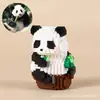 Novos Blocos de Construção de Panda para Crianças, Blocos de Construção de Partículas Micro em Formato de Flor, Brinquedos Educativos de Montagem, Brinquedos de Presente Venda por Atacado