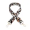 Nova Bolsa Jacquard Leopardo com Alça Larga Ajustável para Ombro ou Transversal Acessório de Bolsa Alça Longa Reduzida