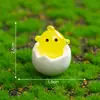 Micro-Paisagem Criativa Galinha e Coelho Luminosos em Casca de Ovo Bonecos Acessórios de Decoração DIY para Paisagismo Mini Pequenos Enfeites