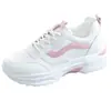 Zapatillas blancas con grulla de almohada para mujer, nuevo modelo primavera/verano 2026, zapatos de mujer, zapatos de papá de suela gruesa estilo coreano para estudiantes, zapatillas deportivas casuales