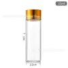 Garrafas de Vidro Oxigenado de 22mm, Garrafas de Desejos com Tampas Douradas, Garrafas de Mensagens ao Mar, Frascos Pequenos de Dosagem, Potes Selados, Capacidade Pequena
