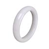 Pulsera de Mármol Blanco Natural Sin Caja, Pulsera Plana de Jade Natural para Mujer, Regalo para Personas de Mediana Edad y Mayores