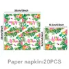 Nueva Decoración de Fiesta Estilo Hawaiano Flamenco Hoja de Palma Vajilla Platos de Papel Vasos de Papel Servilletas de Papel Cubiertos de Amazon