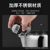 Meias estilo Hong Kong bule de leite aço inoxidável espessado bule de puxar com tampa aquecimento comercial bule de puxar chá café panela de fervura
