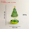 [Modelo Giratorio] Árbol de Navidad de Vidrio Giratorio Sensación de Internet de Zibo Decoración Navideña Más Vendida Adorno de Regalo Artesanía