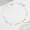 Collar colgante geométrico minimalista estilo Ins, nicho de alta gama, lujo ligero, versátil para el trabajo, accesorio de cuello elegante