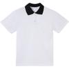 Uniforme Escolar para Estudiantes de Primaria y Secundaria Camiseta Blanca Manga Corta Verano Niños Camisa POLO Traje de Clase Camisa Base Top para Niñas