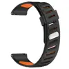 Fivela de Pino em Sarja 22mm Pulseira de Silicone Bicolor Adequada para Huawei Gt546Mm Pulseira Samsung S3 Pulseira Garmin 265