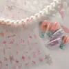 Nuevas pegatinas de arte de uñas 3D planas de moda para comercio exterior transfronterizo, calcomanías para uñas con forma de corazón y estrella de cuatro puntas DH1126
