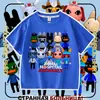 Nova camiseta infantil de manga curta Roblox Animal Hospital top da moda