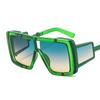 M327 novo FD armação grande óculos de sol de peça única moda punk ins rock personalidade óculos de sol vanguardistas óculos de importação