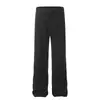 Pantalones de estilo americano de alta gama, corte limpio, sentido de alta gama, para hombre y mujer, marca de moda, holgados, rectos, casuales, sentido vertical, pantalones de calle tipo mopa