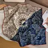Bufanda de Seda y Lana para Mujer en Otoño e Invierno, Bufanda de Cuello de Alta Gama, Cálida y a Prueba de Frío