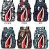 Mochila Criativa Distinta Estilo Coreano Mochila Tubarão Jovem Tendência da Moda Masculina Estudantes do Ensino Fundamental e Médio Campus Harajuku