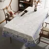 Mantel Estilo Chino Nuevo, Impermeable, Resistente al Aceite, Lavable, Mantel Rectangular, Nuevo Modelo 2025, Lujo Ligero, Mantel de Mesa de Comedor de Gama Alta