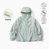 Roupa de Proteção Solar Estilo Montanha para Mulheres e Homens, Leve para Caminhada e Ciclismo ao Ar Livre, Proteção UV UPF100 Jaqueta para Pele