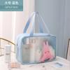 Bolsa Cosmética Ins al Por Mayor Impermeable Transparente Portátil Bolsa de Aseo Perezosa Transfronteriza Nueva Bolsa de Almacenamiento Portátil de Gran Capacidad