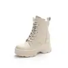 Botas Martin para Mujer, Nuevo Estilo 2026, Plataforma que Aumenta la Altura, Botines Cortos Ajustados Forrados de Felpa para Otoño e Invierno, Zapatos de Algodón, Botines Cortos