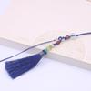 Colgante de juego Wen con punta de espada, regalo hecho a mano para coche, colgante con pequeña borla de jade, hebilla, cuentas vintage de jade Hetian, colgante con punta