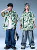 Ropa de Moda Hip-Hop para Niños Traje de Chaleco Roto para Niños hiphop Infantil Tambor Genial Guapo Costsize Masculino