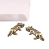 Latón (Juego de Dos) Trae Buena Fortuna y Prosperidad, Exquisitos Artículos Auspiciosos, Decoración Vintage para el Hogar, Mascotas de Té, Adornos de Escritorio