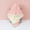 Gorro Secador de Cabello de Terciopelo Coral Doble Capa Engrosado Súper Suave Absorbente con Borde Toalla Secadora de Cabello Gorro de Ducha Lindo para Adultos Turbante para el Hogar