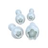 4 piezas de moldes de prensa de primavera con diseño de flor de ciruelo para galletas, para imprimir y cortar, moldes plegables para decoración de pasteles de azúcar, moldes para hornear DIY