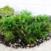 Helechos Verdes Altamente Simulados, Nephrolepis, Helechos de Hoja Grande, Plantas Verdes de Goma Suave de Selva Tropical, Paisajismo de Pared