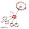 Periférico de Anime Collar de Chica Reddy Broche de Abeja Mariposa Pavo Real Anillo de Garra de Gato Perro Serpiente Dibujos Animados Joyería Europea y Americana
