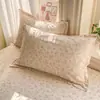 2026 Nueva Serie Floral Estampada de Algodón Puro Funda de Almohada Individual