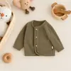 Jaqueta de Tricô Estilo Coreano Outono e Inverno, Cardigã Classe A para Bebê, Blusa Versátil para Crianças Pequenas, Suéter, Roupa Infantil