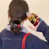 Diadema de Gomas para el Cabello con Cuentas de Plástico Arcoíris M&M para Mujer, Alta Elasticidad, No Dañina, Banda para el Cabello sin Marcas