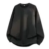 Sudadera para Hombre Primavera y Otoño 2026 Nueva Cuello Redondo Camiseta Básica Tendencia Versátil Casual Manga Larga para Hombre