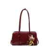 Bolsa Baguete Retrô Transfronteiriça para Mulheres, Estilo Coreano, Moda de Nicho, Simples e de Alto Padrão, Bolsa de Ombro Único/Sob o Braço, Bolsa Casual para o Dia a Dia
