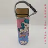 Funda de Taza de 500 ml Tipo Hebilla Bolsa para Taza de Agua Termo de Vidrio Bolso de Mano Bandolera Funda de Tela Se Puede Imprimir con Logo para Prevenir Quemaduras