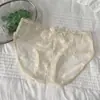Nuevas y elegantes bragas de encaje para mujer de talla grande, alta elasticidad, seductoras, transparentes, caladas, con lazo, calzones de talla grande de alta elasticidad