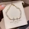 Pulsera de perlas con lazo de doble capa estilo vintage francés, diseño único y versátil, joyería de lujo ligero y de alta gama